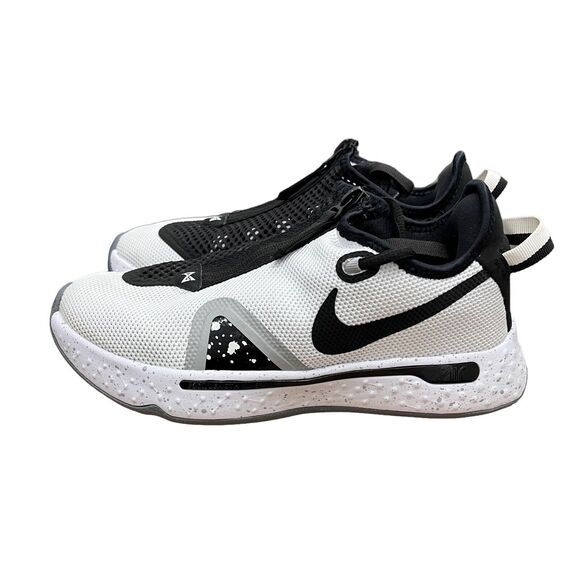 Nike Sneakers Mens 6 Black White PG 4 PAUL GEORGE BASKETBALL RARE NEW CD5079 100 - Picture 5 of 14